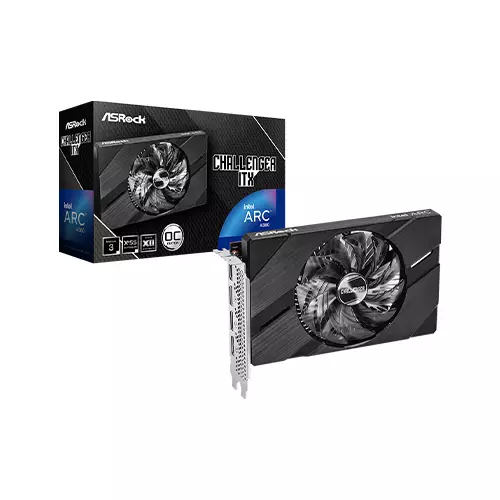 ASRock Intel Arc A380 Challenger ITX 6GB OC Graphics Card