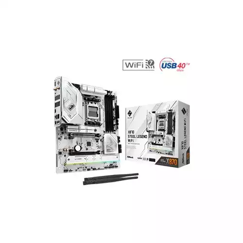 ASRock X870 STEEL LEGEND WiFi AM5 DDR5 ATX AMD Motherboard