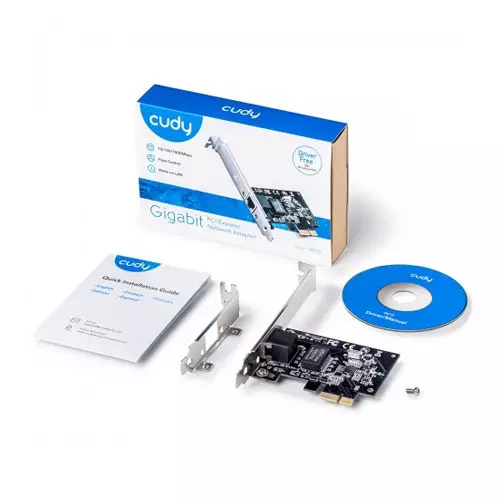 CUDY PE10 Gigabit PCI Express Network Adapter - 0