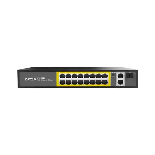 NETIS P116GH 16 FE POE+2GE UPLINK POE SWITCH - 1