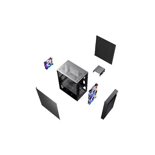 1STPLAYER BS-2 M-ATX CASE BLACK - 4