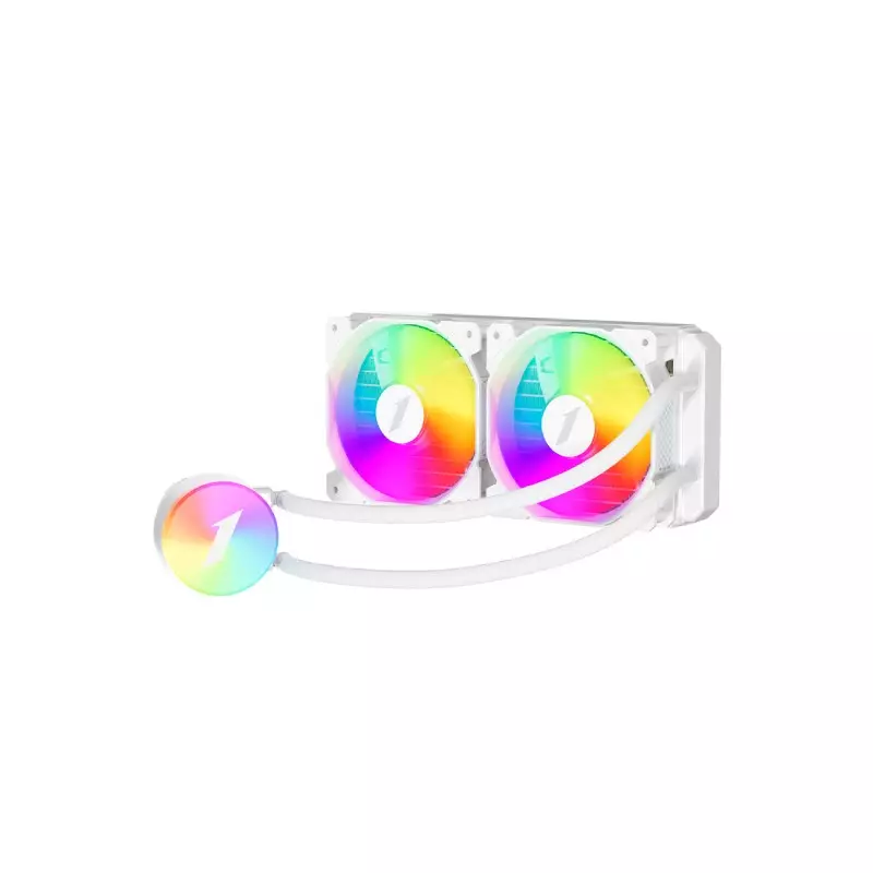 1stPlayer TS2 240 Thunderstorm ARGB Liquid CPU Cooler (White) - 1