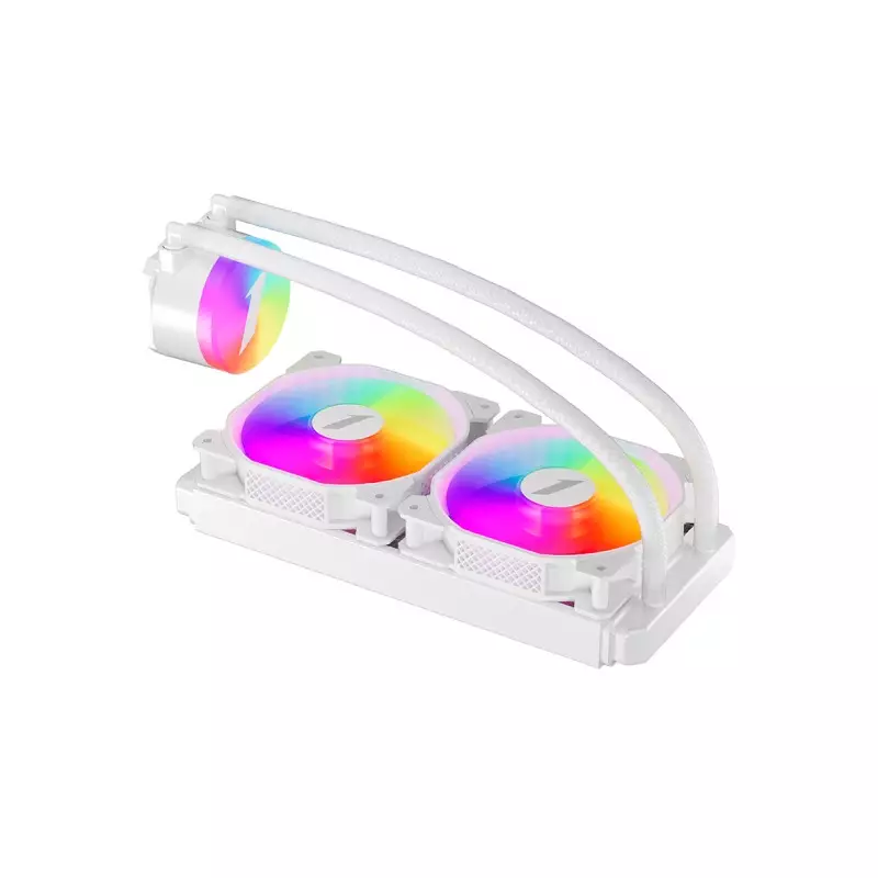 1stPlayer TS2 240 Thunderstorm ARGB Liquid CPU Cooler (White) - 2