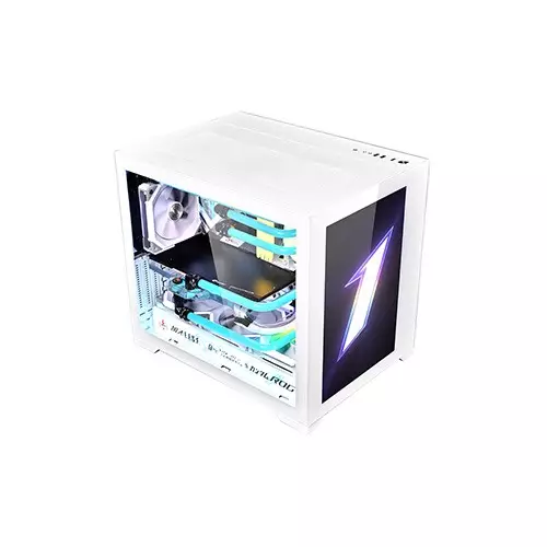 1STPLAYER SP7 Emotion View ATX Gaming Case (White) - 2