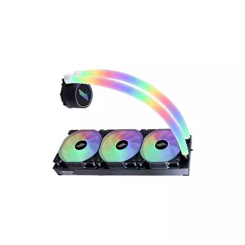 1stplayer MT360 Mothra ARGB Liquid CPU Cooler (Black) - 2