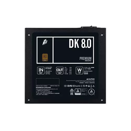 1ST PLAYER PS-800AX 800W 80 PLUS Bronze Non-Modular Power Supply - 3