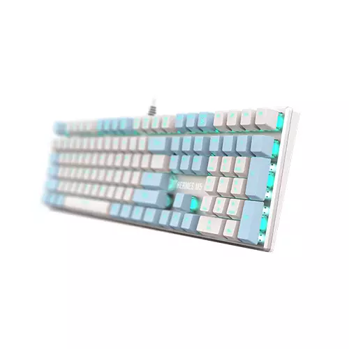 Gamdias HERMES M5 Mechanical Gaming Keyboard (White) - 1