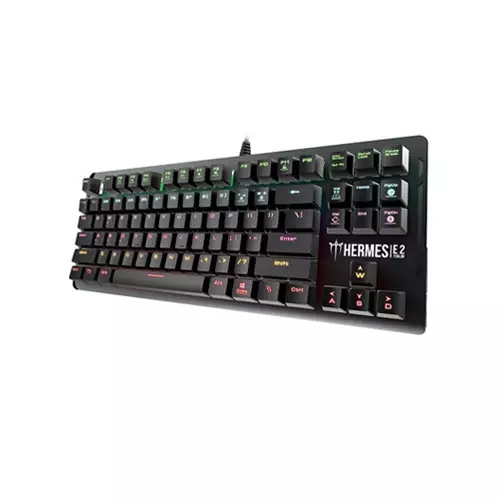 GAMDIAS HERMES E2 7 COLOR BACKLIT BROWN SWITCH MECHANICAL GAMING KEYBOARD - 1