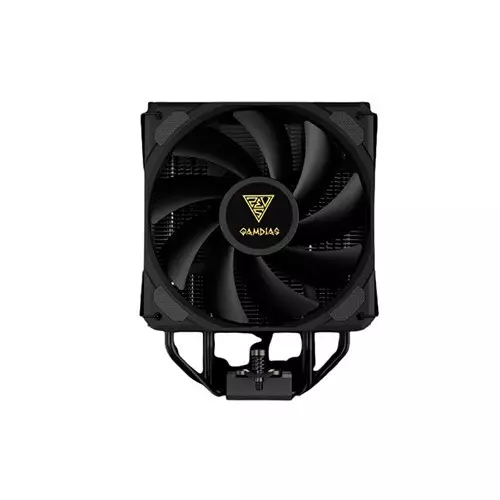 Gamdias Boreas E2 41D 120mm PWM Fan 4 Heat Pipes Single Tower Air CPU Cooler (Black) with Digital Display - 1