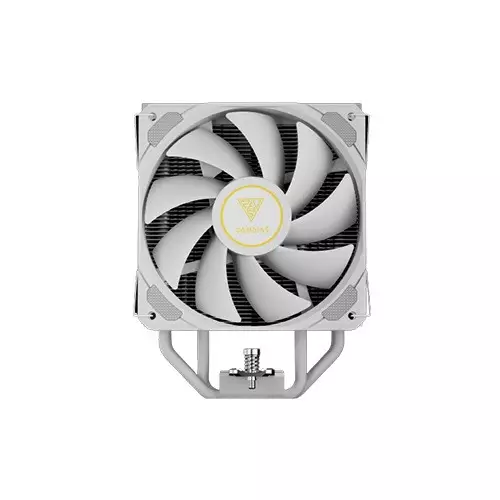Gamdias BOREAS E2-41D WH 120mm PWM Fan 4 Heat Pipes Single Tower Air CPU Cooler (White) with Digital Display - 1