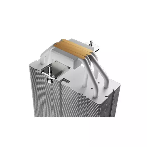 Gamdias BOREAS E2-41D WH 120mm PWM Fan 4 Heat Pipes Single Tower Air CPU Cooler (White) with Digital Display - 5