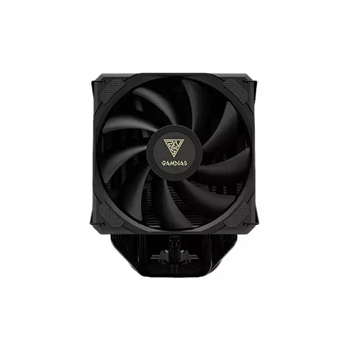 Gamdias BOREAS M2-510 120mm Hydraulic Bearing PWM Fan 5 Copper Heat Pipes Single Tower Air CPU Cooler (Black) - 1