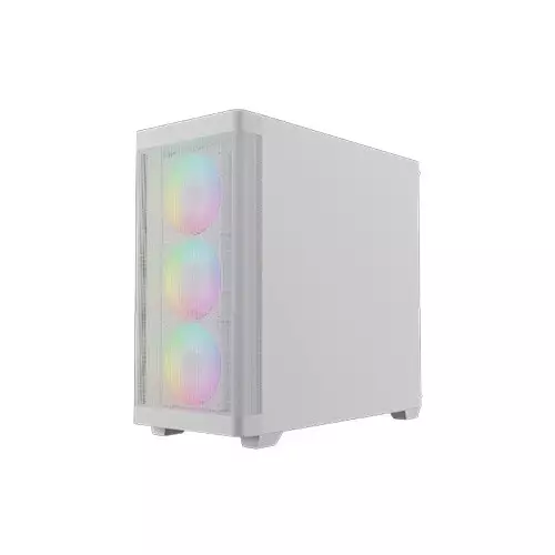 Gamdias ATHENA M3 WH ARGB Built-in 4 PWM Fans E-ATX Mid-Tower Gaming Casing (White) - 3