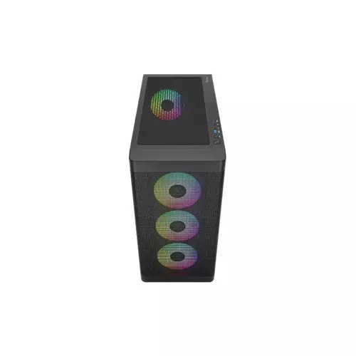 Gamdias ATHENA M3 ARGB Built-in 4 PWM Fans E-ATX Mid-Tower Gaming Casing (Black) - 1