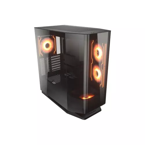 Cougar FV270 RGB Mid Tower M-ATX Computer Case-Black - 1