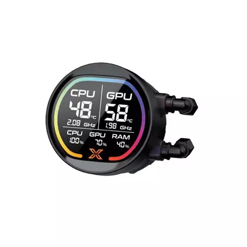 Xigmatek LK Pro 360 Digital 360mm ARGB Liquid CPU Cooler with Digital LCD Display - 1