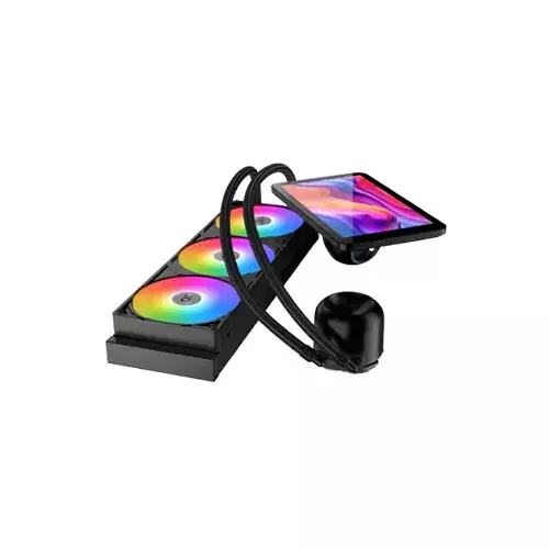 Xigmatek Connect Pro 360 ARGB AIO Liquid CPU Cooler with Digital Display - 1