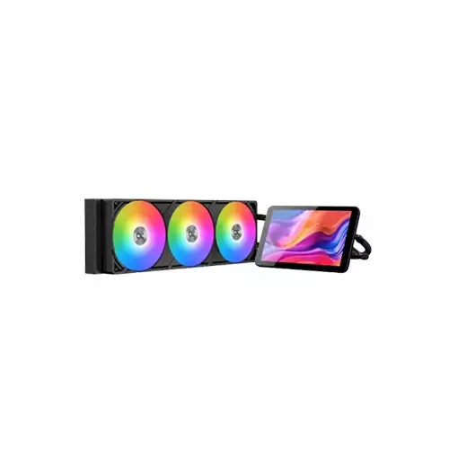 Xigmatek Connect Pro 360 ARGB AIO Liquid CPU Cooler with Digital Display - 3