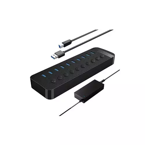 Orico CT2U3-10AB 10 Port USB 3.0 Hub With Individual Switch - 1