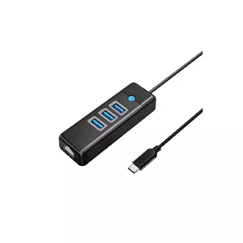 Orico PW3UR-C3 4-Port USB3.0 Hub And Gigabit Ethernet Port