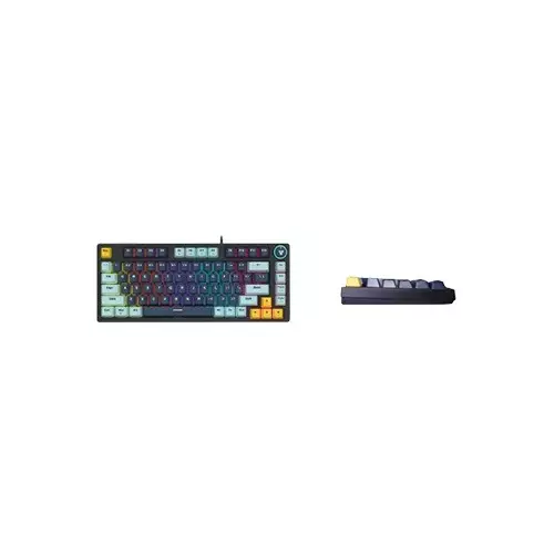 Fantech ATOM 81 MK875V2 RGB Wired Mechanical Gaming Keyboard (Navy Blue) - 4