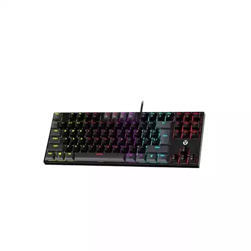 Fantech Atom87 MK876V2 RGB RED/BLUE switch Mechanical Keyboard (Black)