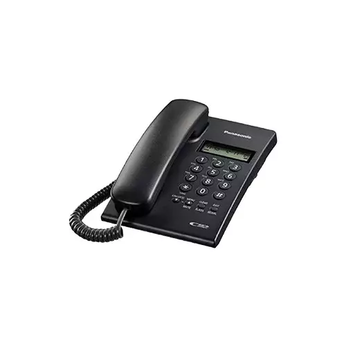 Panasonic KX-TSC60SXB Corded Black Landline Phone With Caller ID - 1