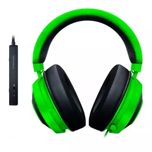 Razer Kraken Tournament Edition Green Wired Gaming Headset USB Audio Controller - 5