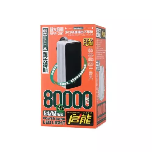 Remax RPP-291 80000mah 20W + QC 22.5W Fast Charging Power Bank - 1