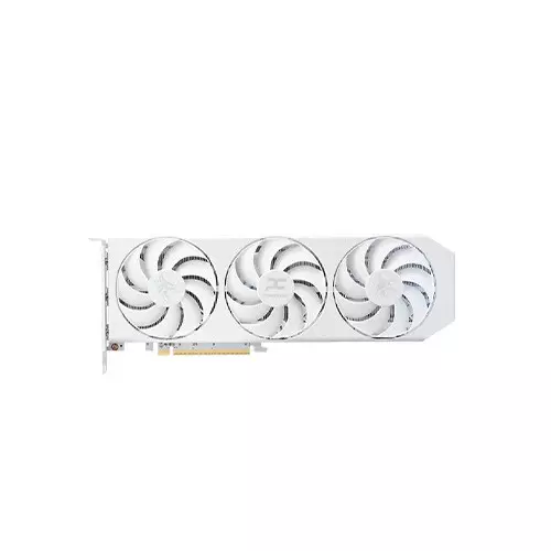 Powercolor RX9060XT 16G-L/OC/WHITE Hellhound Spectral AMD Radeon RX 9060 XT 16GB GDDR6 White Graphics Card - 1