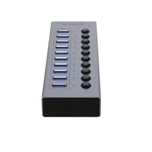 ORICO BT2U3-10AB 10-Port Hub With Individual Switches - 0