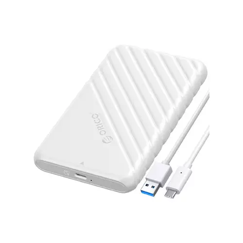 ORICO 25PW1C-C3-WH 2.5 INCH USB3.1 GEN1 TYPE-C HARD DRIVE ENCLOSURE(TYPE-C TO TYPE-C CABLE)