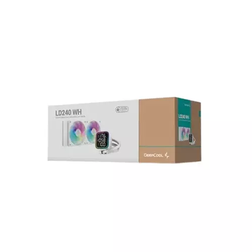 DeepCool LD240 WH 240mm RGB Liquid CPU Cooler With Status Display - 5