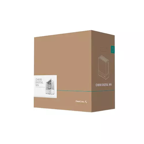 DeepCool CH690 DIGITAL WH Mid Tower ATX Desktop White Case - 5