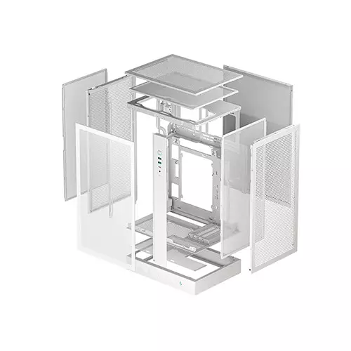 DeepCool CH270 DIGITAL WH M-ATX Mini-Tower Gaming Case with Digital Display - 3