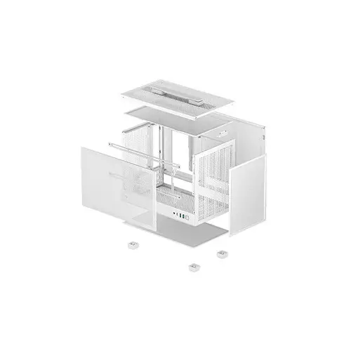 Deepcool CH160 MESH mini tower Mini-ITX Case - White - 1
