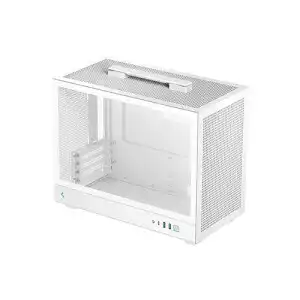 Deepcool CH160 PLUS Mini Tower M-ATX Computer Case (White)