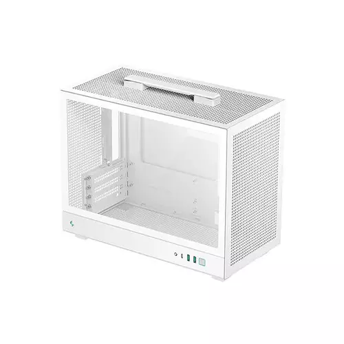 Deepcool CH160 PLUS Mini Tower M-ATX Computer Case (White)