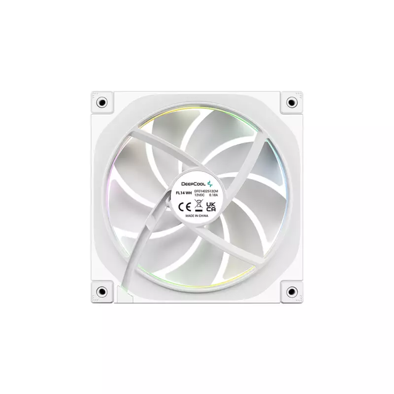 Deepcool FL14 WH 3 IN 1 140mm RGB Case Fan (White) - 2