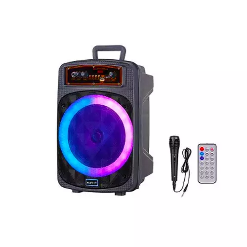 HAVIT SF124BT OUTDOOR BLUETOOTH RGB SPEAKER WITH MICROPHONE & REMOTE - 1