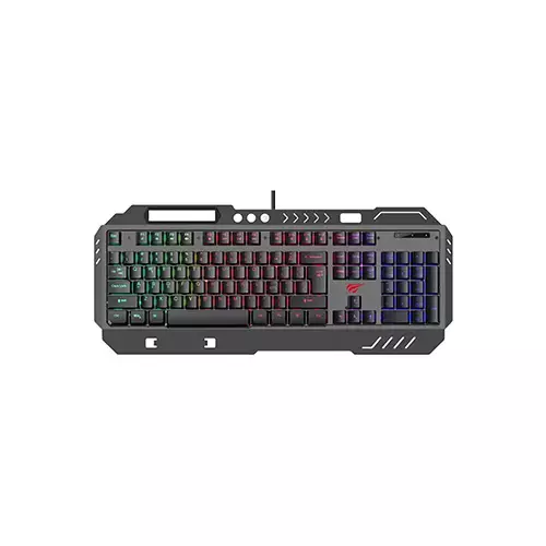 Havit KB838L Gamenote USB Multi-Function RGB Backlit Keyboard - 1