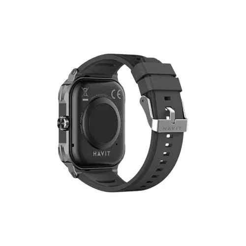 HAVIT M9040S Bluetooth 1.91-inch Display Calling Black Smart Watch - 3
