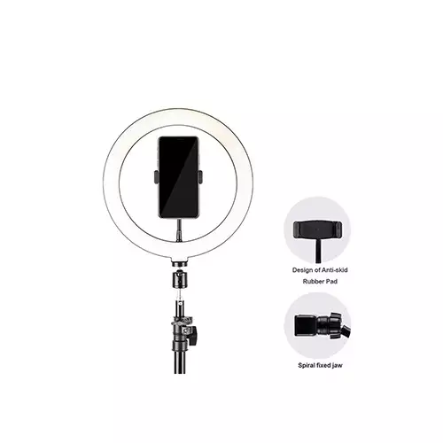 Havit ST7012 Pro Tripod Stand with 10-inch LED Selfie Ring Light & Phone Holder - 2