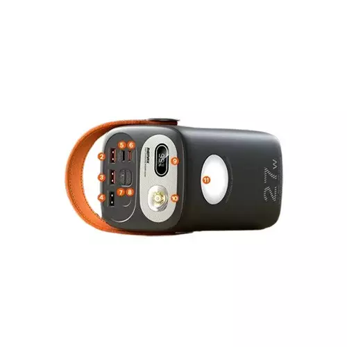 Remax RPP-123 Gutitan Series 60000mAh PD 27W+QC 22.5W Fast Charging Power Bank (Grey) - 3