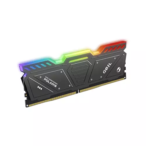 GEIL POLARIS 32GB (16GB X 2) DDR5 5200MHZ RGB DESKOTP RAM (GRAY) - 1