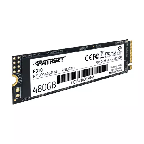 Patriot P310 480GB M.2 2280 PCIe 3.0 NVMe SSD - 1