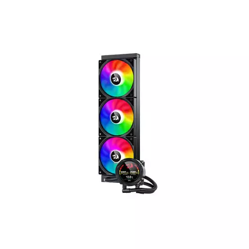 REDRAGON CCW-1017 360 CPU Liquid Cooler With Temperature Display 3x 12cm RGB Fans - 3