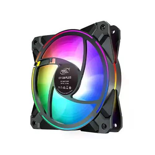 Deepcool CF120 PLUS ARGB Halo Ring Casing Fan (3 Pack) - 1
