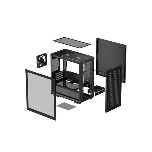 DEEPCOOL CH370 MID TOWER MICRO ATX CASE - 3