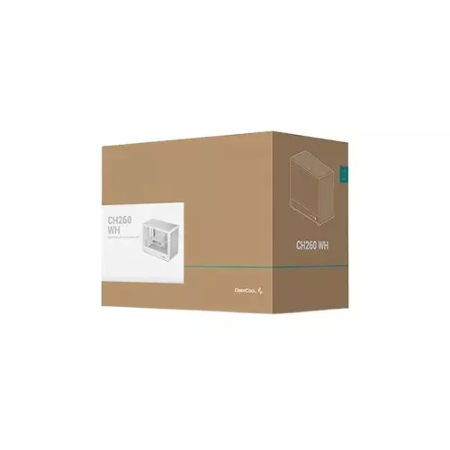 Deepcool CH260 WH Desktop White Case - 5